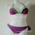 Lady purple sweet triangle bikini